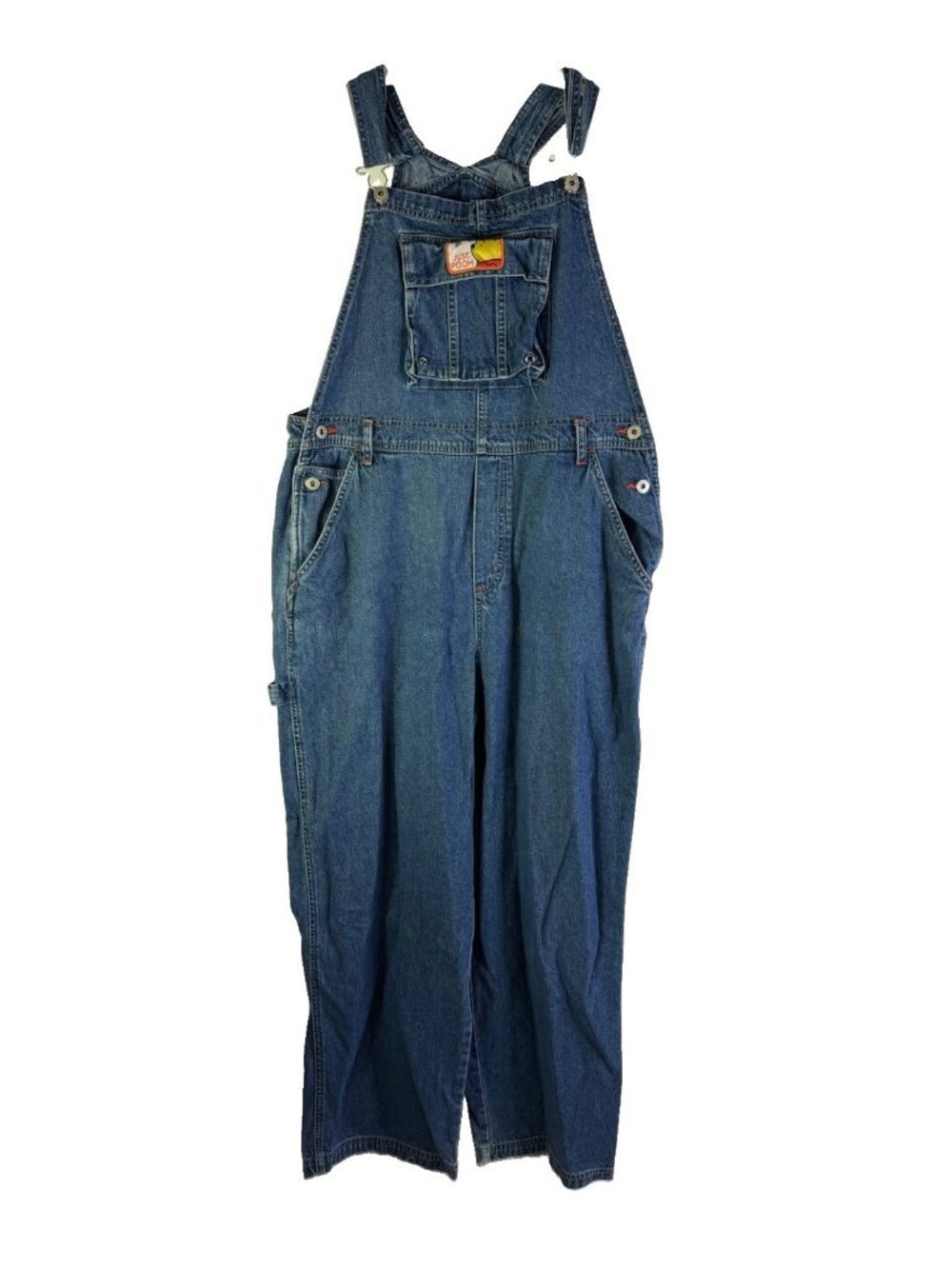 Vintage 90s Disney POOH Bib Overalls Baggy Distressed Streetwear